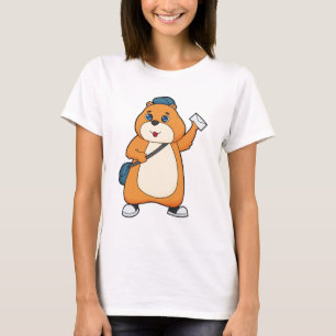Camiseta Letra Hamster Postman