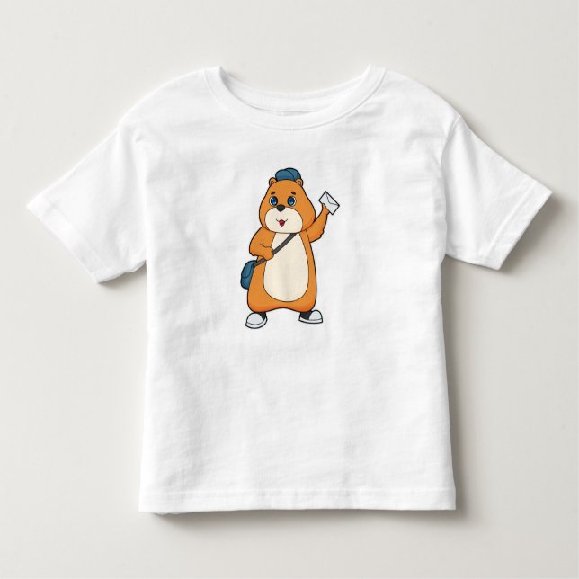 Camiseta Letra Hamster Postman (Frente)