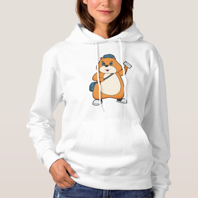 Camiseta Letra Hamster Postman (Frente)