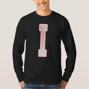 Camiseta Letra I Caracteres do alfabeto - Letra inicial I m