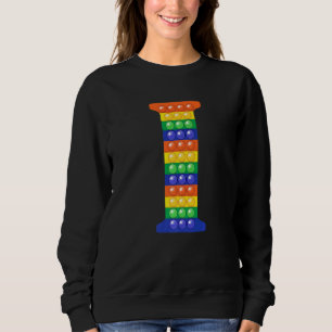 Camiseta Letra I Maiúscula Pop de Fidget de Alfabeto Maiúsc