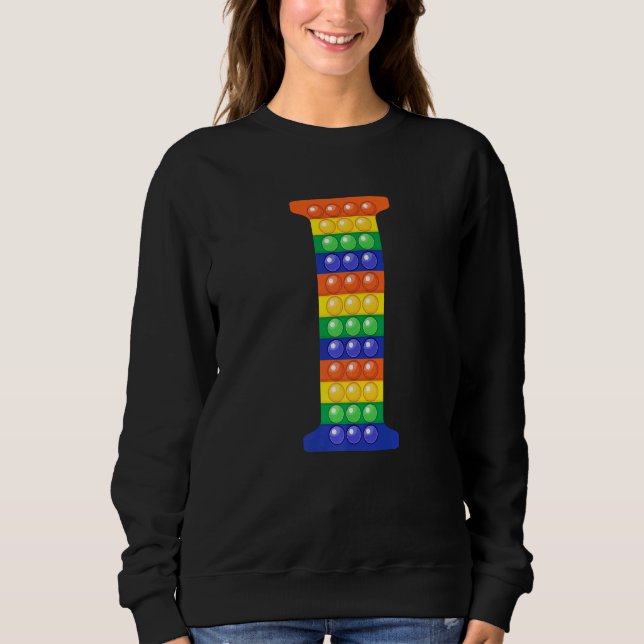 Camiseta Letra I Maiúscula Pop de Fidget de Alfabeto Maiúsc (Frente)