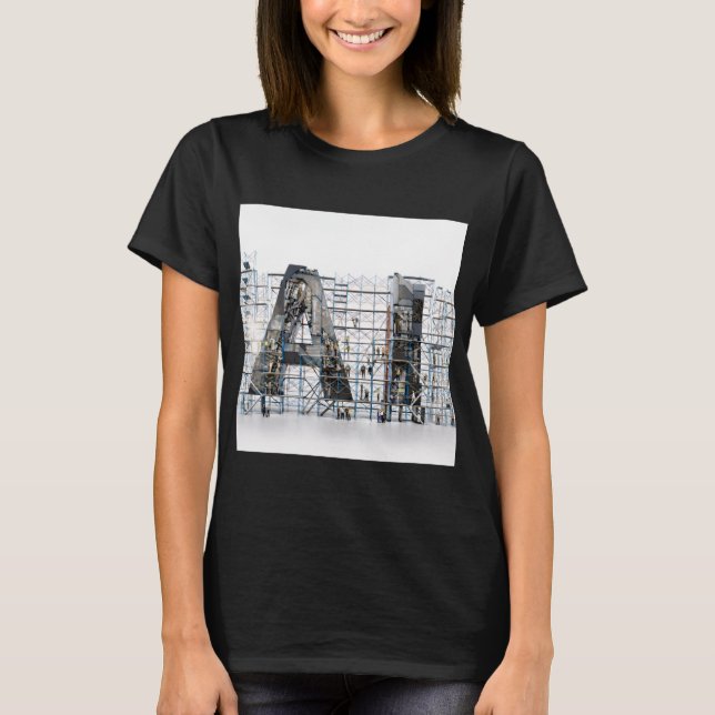 Camiseta Letra Industrial – IA (Frente)