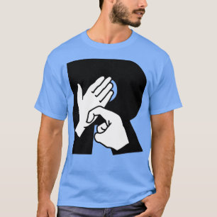 Camiseta Letra inglesa R