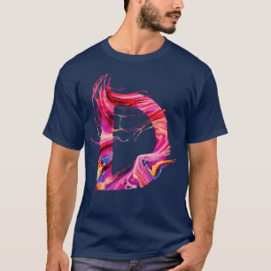 Camiseta Letra inicial colorida D