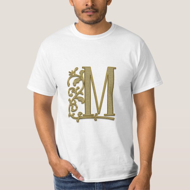 Camiseta Letra Inicial do Alfabeto (Frente)