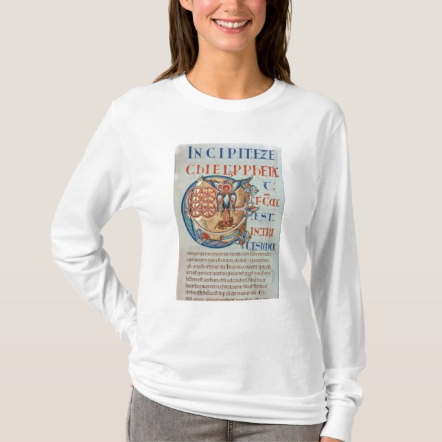Camiseta Letra inicial "E" e factum est (Frente)