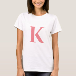 Camiseta Letra inicial | Tendência de Na moda moderna monog