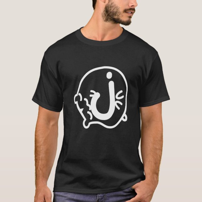 Camiseta Letra J Nome do Hamster Monograma (Frente)