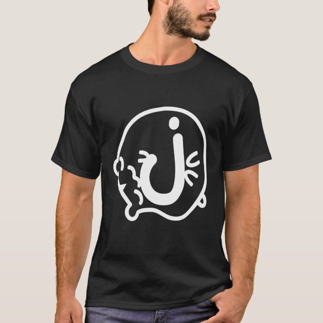 Camiseta Letra J Nome do Hamster Monograma (Frente)