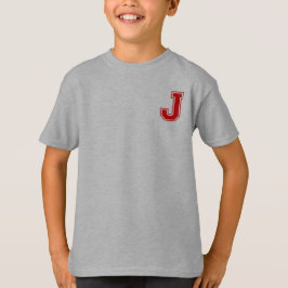 Camiseta Letra J - Nome inicial Alfabeto Monograma