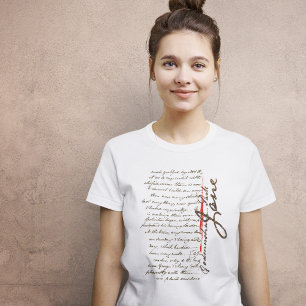 Camiseta Letra Jane Austen