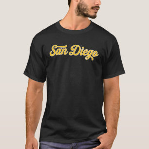 Camiseta Letra legal San Diego 1970s - Script de Marca de T