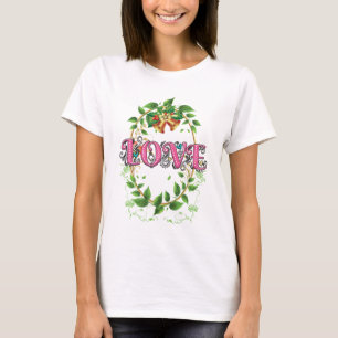Camiseta Letra Love Women White