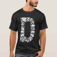 Letra Maiúscula Inicial D Roupa Divertida de Hallo