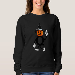 Camiseta Letra Maiúscula Q Abóbora Monograma Fantasia de Ha