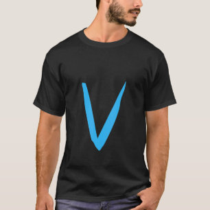 Camiseta Letra Manuscrita Alfabeto V