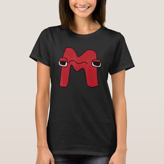 Camiseta Letra Maravilha M alfabeto Lore (Frente)