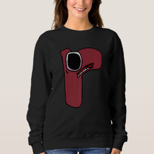 Camiseta Letra Minúscula Animada Vilão r Alfabeto Meninos 