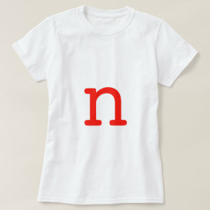 Camiseta Letra N