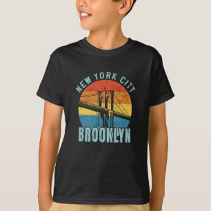 Camiseta Letra NYC Brooklyn Bridge