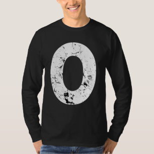 Camiseta Letra O Maiúscula Maior Monograma Alfabetico Distr