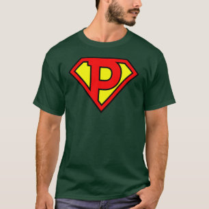Camiseta Letra P Super Letra Vol1 menino