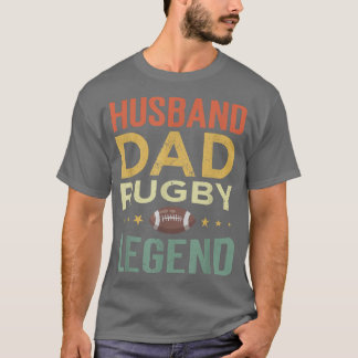 Camiseta Letra Pai de Rugby do jogador de râguebi do Sens
