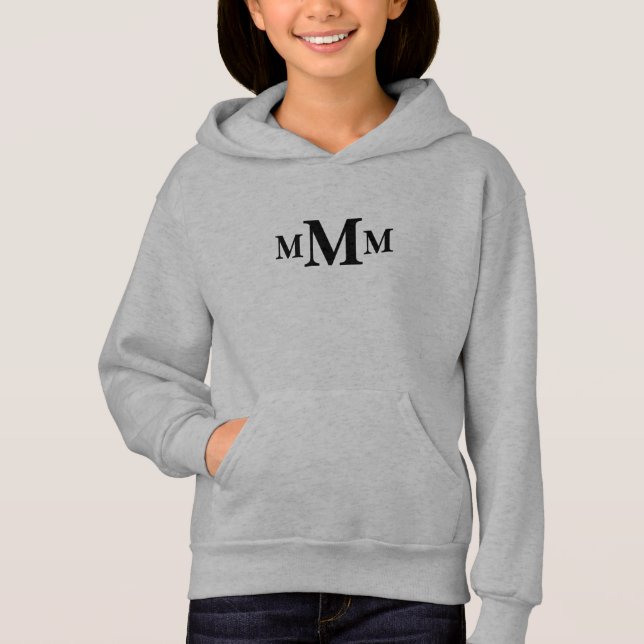 Camiseta Letra personalizada "M" Monograma Modelo (Frente)