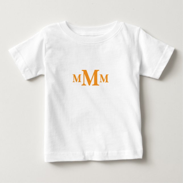 Camiseta Letra personalizada "M" Monograma Modelo (Frente)