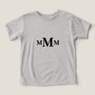 Camiseta Letra personalizada "M" Monograma Modelo