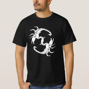 Camiseta Letra Preta e Branca S - Dois Escorpiões