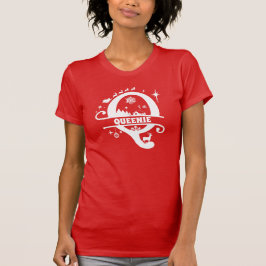 Camiseta Letra Q Natal Monograma Nome inicial Vermelho