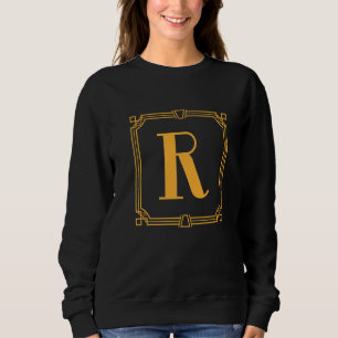 Camiseta Letra R Monograma Alfabeto R Inicial Geométrico De