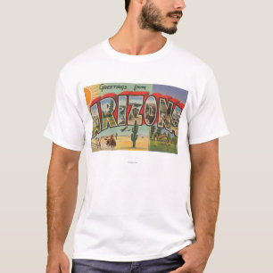 Camiseta Letra ScenesArizona de ArizonaThe SunLarge
