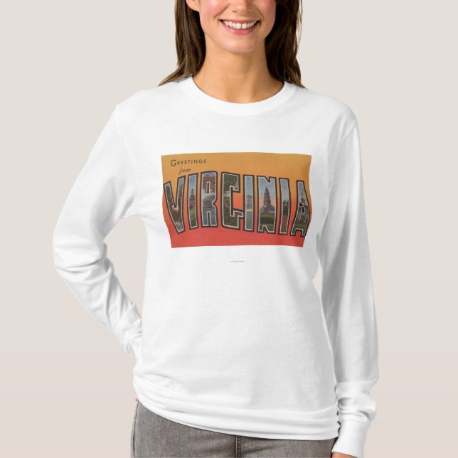 Camiseta Letra ScenesVirginia 3 de VirginiaLarge (Frente)