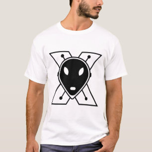 Camiseta Letra X com face de leão