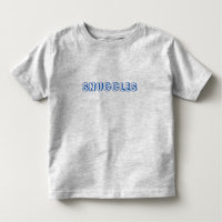 Letras azuis "Snuggles"