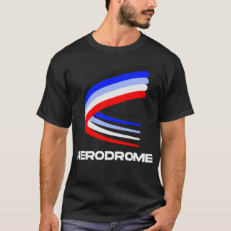 Camiseta Letras brancas do aeródromo