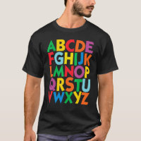 Letras Coloridas Maiúsculas Alfabeto Aprende Abcs 