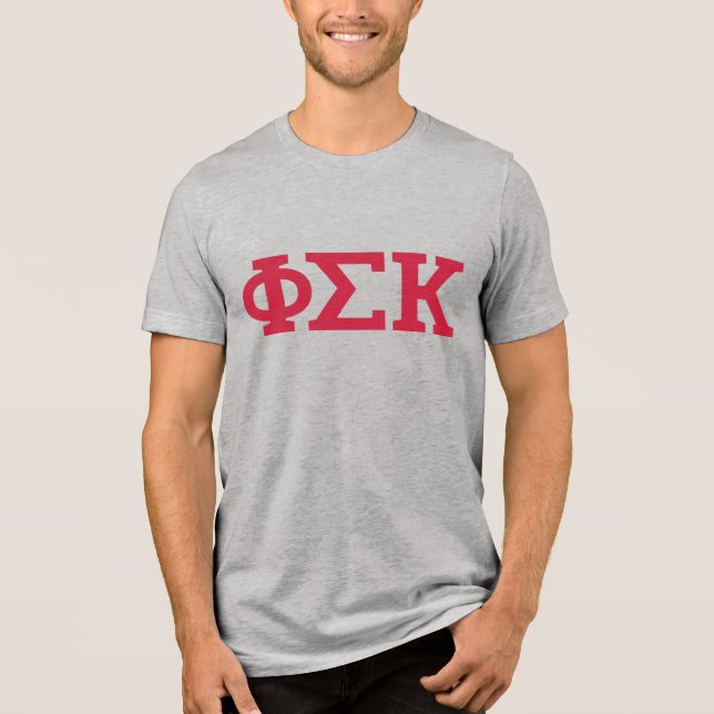 Camiseta Letras da Phi Sigma Kappa (Frente)