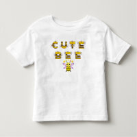 🐝 Letras de Abelha de Desenho Animado para Roupas