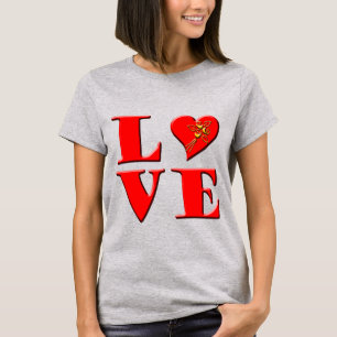 Camiseta Letras de amor ( L ♥ VE)