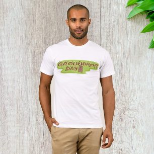 Camiseta Letras de Madeira do Dia da Marmota