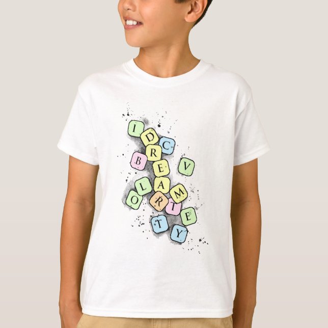 Camiseta Letras do Scrabble (Frente)
