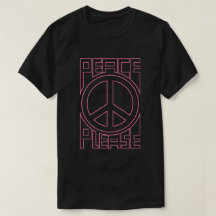 Letras Em Contorno Rosa Paz Por Favor
