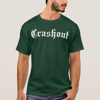 Camiseta Letras Góticas Crashout em Negrito Streetwear para