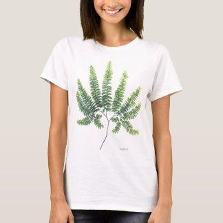 Camiseta Letras grandes da samambaia de Maidenhair