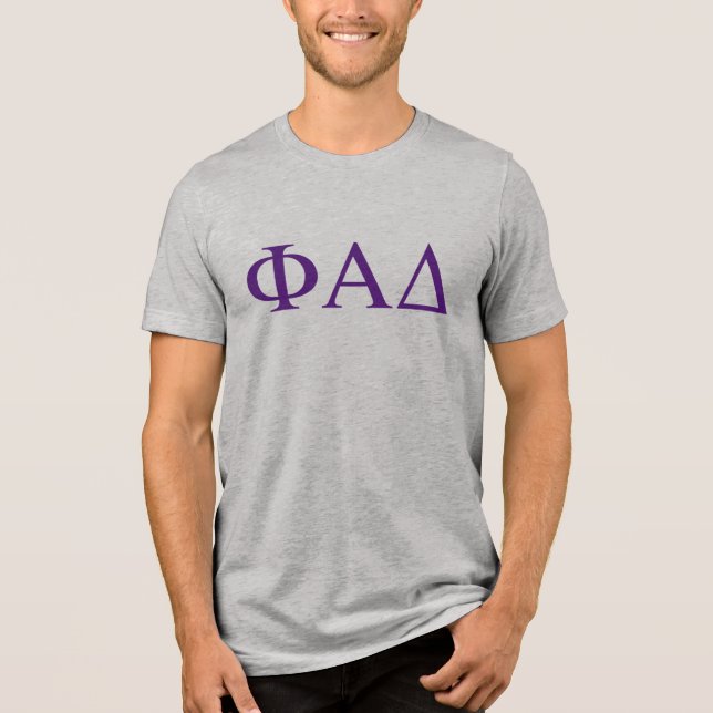 Camiseta Letras Gregas Phi Alpha Delta (Frente)