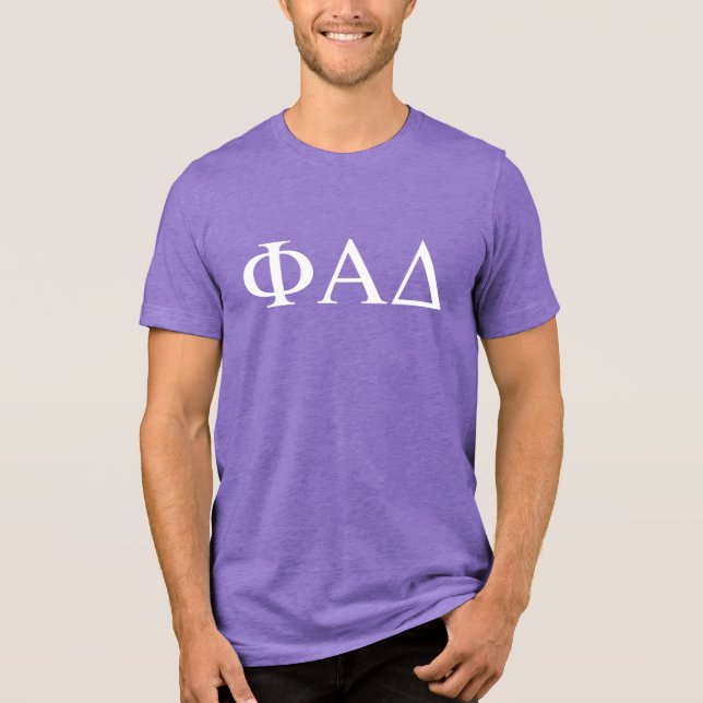Camiseta Letras Gregas Phi Alpha Delta (Frente)
